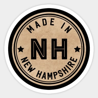 Made In New Hampshire NH State USA Sticker